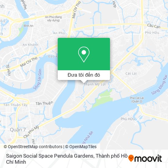Bản đồ Saigon Social Space Pendula Gardens