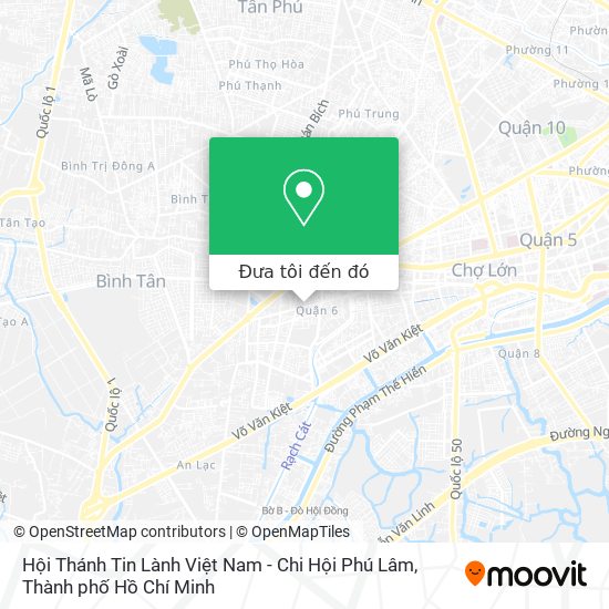 Bản đồ Hội Thánh Tin Lành Việt Nam - Chi Hội Phú Lâm