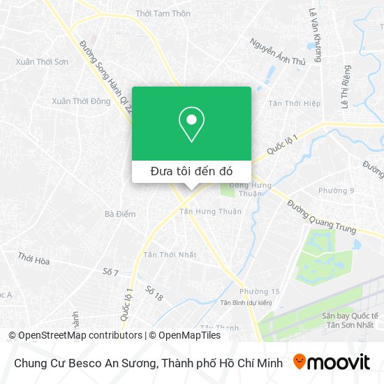 Bản đồ Chung Cư Besco An Sương