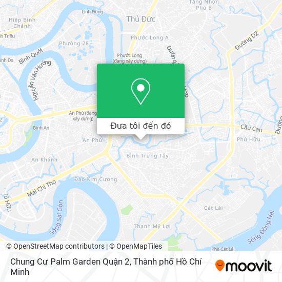 Bản đồ Chung Cư Palm Garden Quận 2