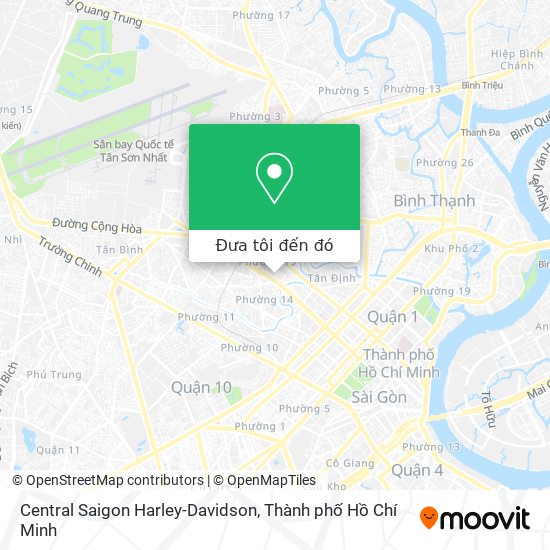 Bản đồ Central Saigon Harley-Davidson