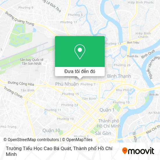 Bản đồ Trường Tiểu Học Cao Bá Quát