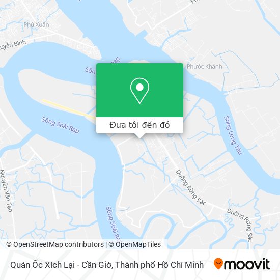 Bản đồ Quán Ốc Xích Lại - Cần Giờ