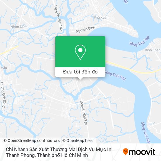 Bản đồ Chi Nhánh Sản Xuất Thương Mại Dịch Vụ Mực In Thanh Phong