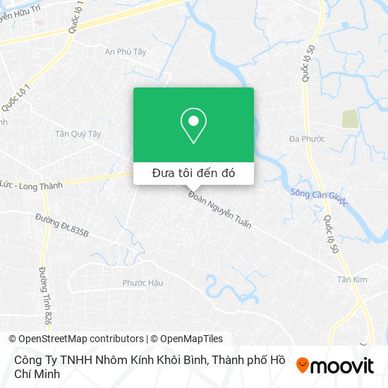 Bản đồ Công Ty TNHH Nhôm Kính Khôi Bình