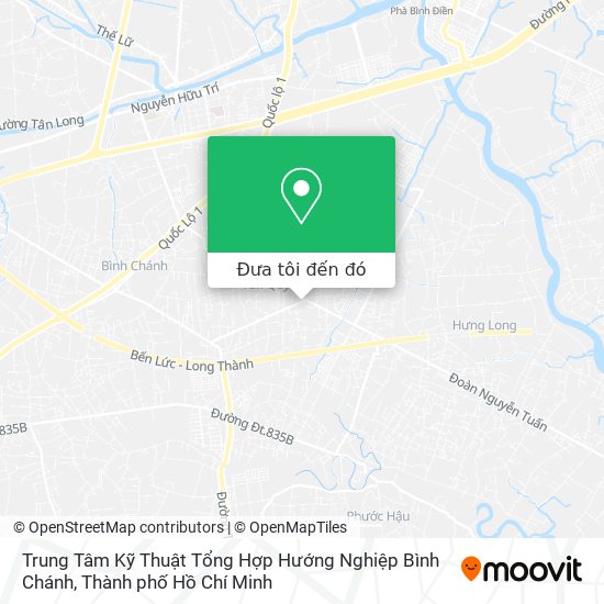 Bản đồ Trung Tâm Kỹ Thuật Tổng Hợp Hướng Nghiệp Bình Chánh