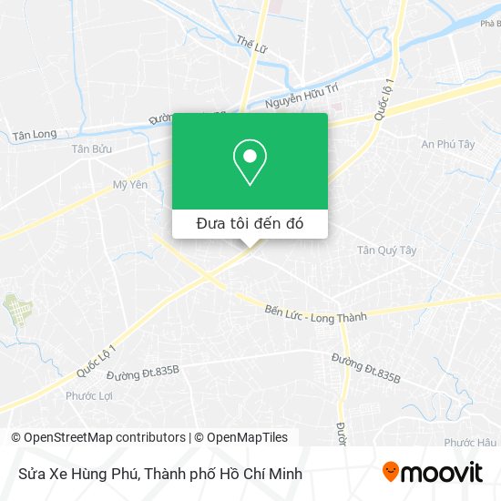 Bản đồ Sửa Xe Hùng Phú