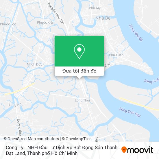 Bản đồ Công Ty TNHH Đầu Tư Dịch Vụ Bất Động Sản Thành Đạt Land