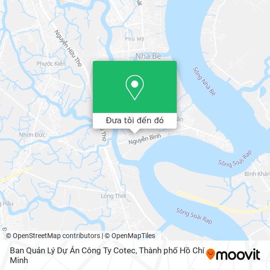 Bản đồ Ban Quản Lý Dự Án Công Ty Cotec