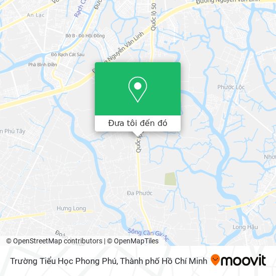 Bản đồ Trường Tiểu Học Phong Phú