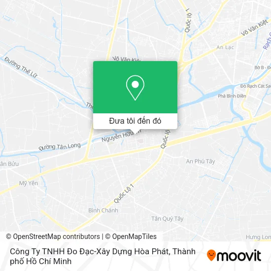 Bản đồ Công Ty TNHH Đo Đạc-Xây Dựng Hòa Phát