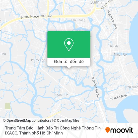 Bản đồ Trung Tâm Bảo Hành Bảo Trì Công Nghệ Thông Tin IXACO