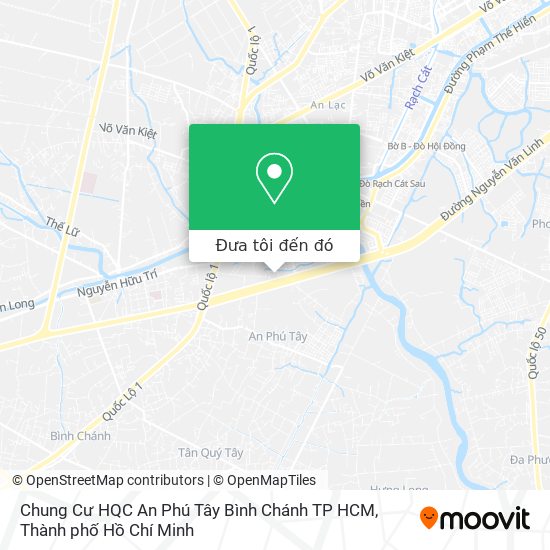 Bản đồ Chung Cư HQC An Phú Tây Bình Chánh TP HCM