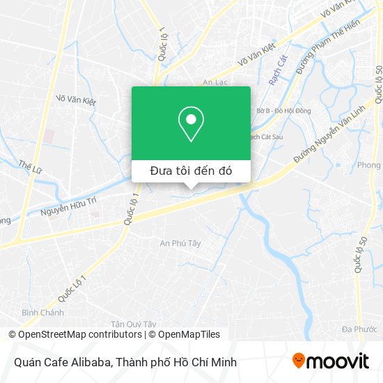 Bản đồ Quán Cafe Alibaba