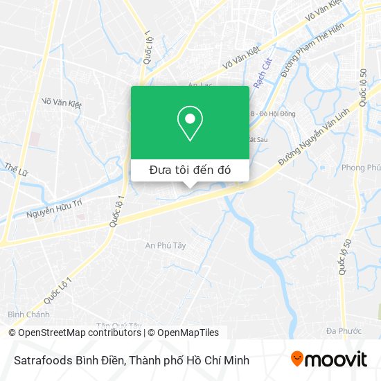 Bản đồ Satrafoods Bình Điền