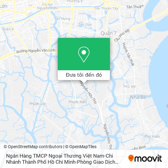 Bản đồ Ngân Hàng TMCP Ngoại Thương Việt Nam-Chi Nhánh Thành Phố Hồ Chí Minh-Phòng Giao Dịch Hưng Long