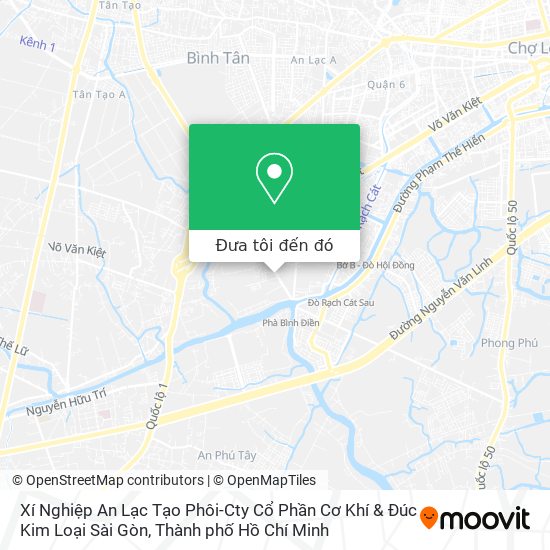 Bản đồ Xí Nghiệp An Lạc Tạo Phôi-Cty Cổ Phần Cơ Khí & Đúc Kim Loại Sài Gòn