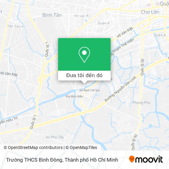 Bản đồ Trường THCS Bình Đông