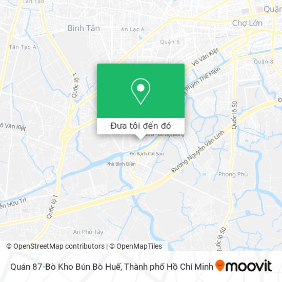 Bản đồ Quán 87-Bò Kho Bún Bò Huế