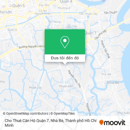 Bản đồ Cho Thuê Căn Hộ Quận 7, Nhà Bè