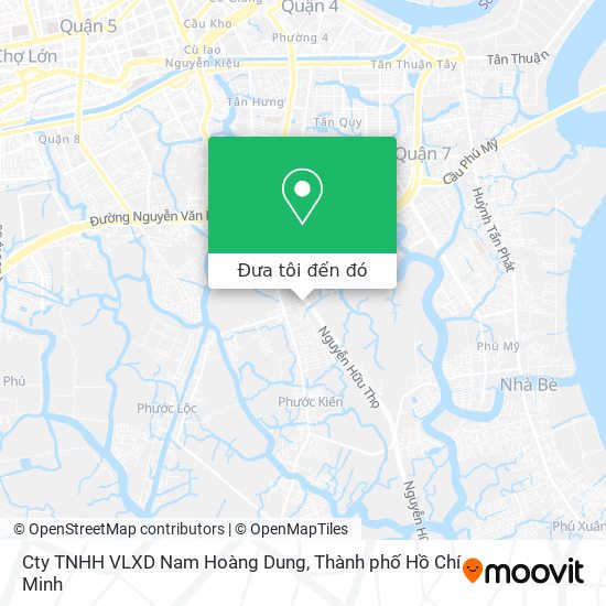 Bản đồ Cty TNHH VLXD Nam Hoàng Dung