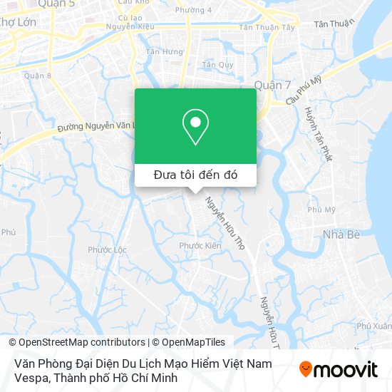Bản đồ Văn Phòng Đại Diện Du Lịch Mạo Hiểm Việt Nam Vespa