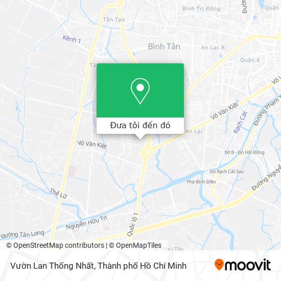 Bản đồ Vườn Lan Thống Nhất