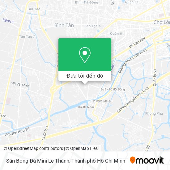 Bản đồ Sân Bóng Đá Mini Lê Thành