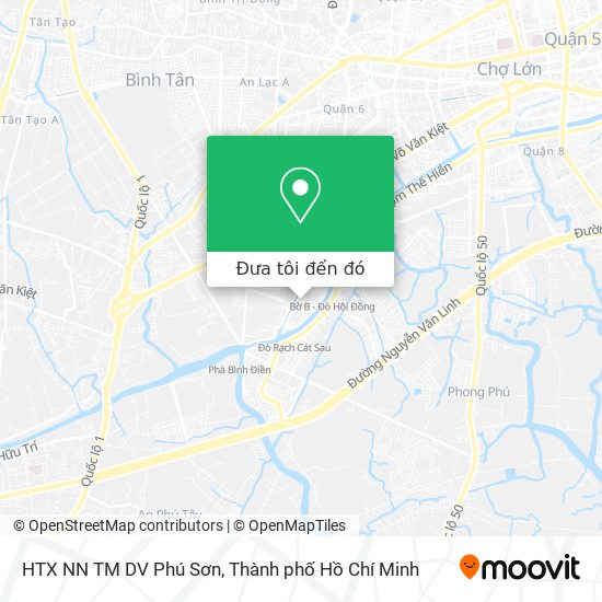 Bản đồ HTX NN TM DV Phú Sơn