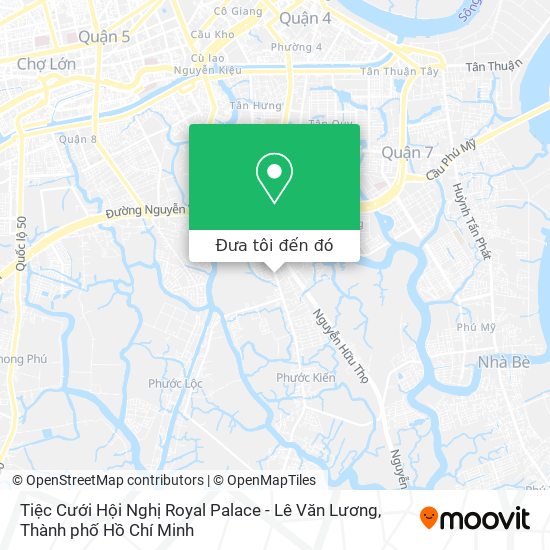 Bản đồ Tiệc Cưới Hội Nghị Royal Palace - Lê Văn Lương