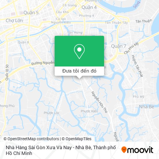 Bản đồ Nhà Hàng Sài Gòn Xưa Và Nay - Nhà Bè