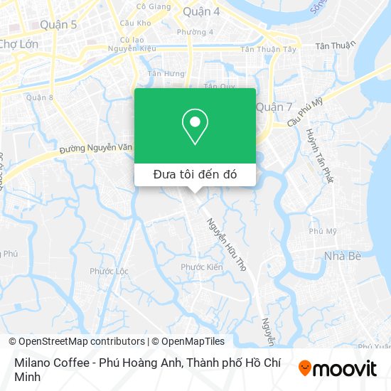 Bản đồ Milano Coffee - Phú Hoàng Anh