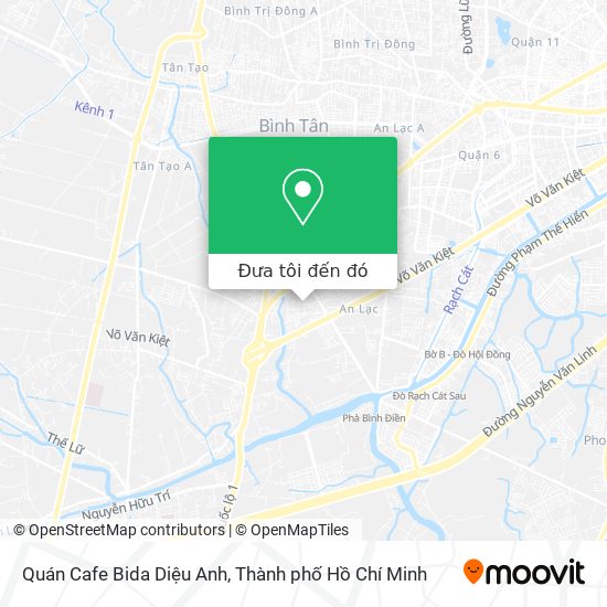 Bản đồ Quán Cafe Bida Diệu Anh