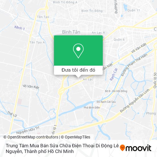 Bản đồ Trung Tâm Mua Bán Sửa Chữa Điện Thoại Di Động Lê Nguyễn