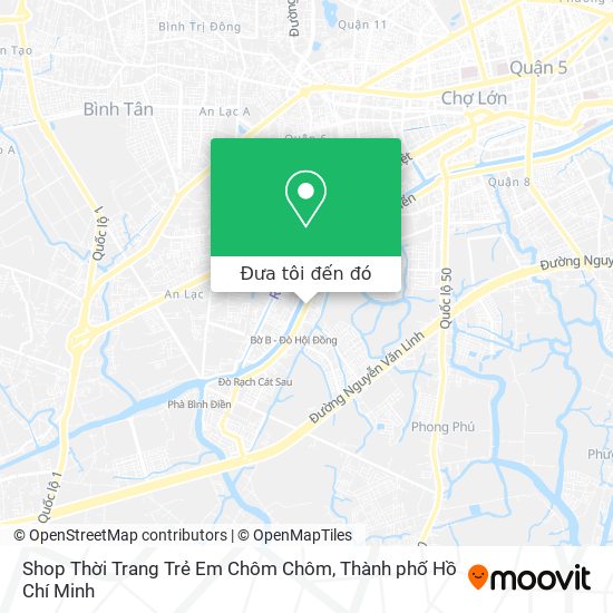 Bản đồ Shop Thời Trang Trẻ Em Chôm Chôm