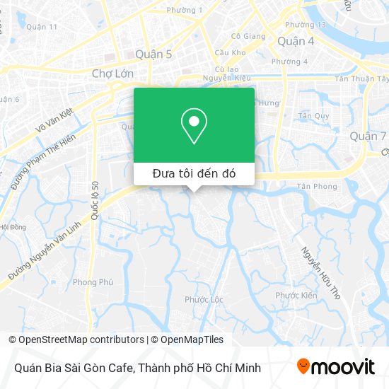 Bản đồ Quán Bia Sài Gòn Cafe