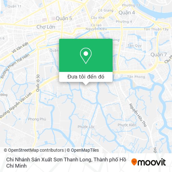 Bản đồ Chi Nhánh Sản Xuất Sơn Thanh Long