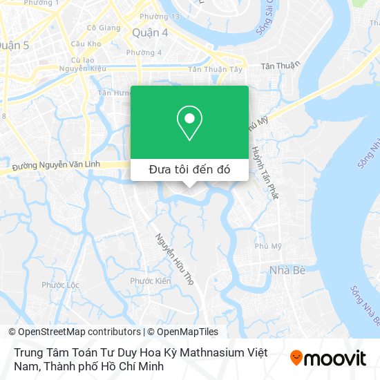 Bản đồ Trung Tâm Toán Tư Duy Hoa Kỳ Mathnasium Việt Nam