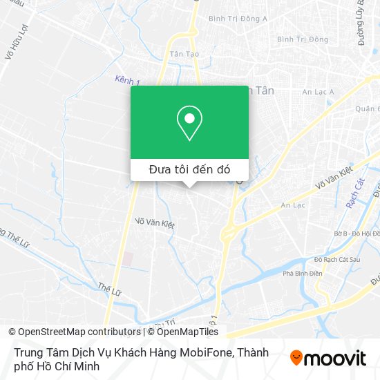 Bản đồ Trung Tâm Dịch Vụ Khách Hàng MobiFone