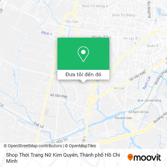 Bản đồ Shop Thời Trang Nữ Kim Quyên