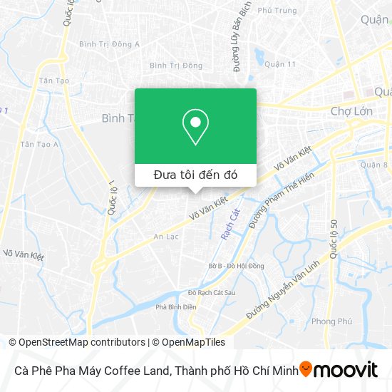 Bản đồ Cà Phê Pha Máy Coffee Land