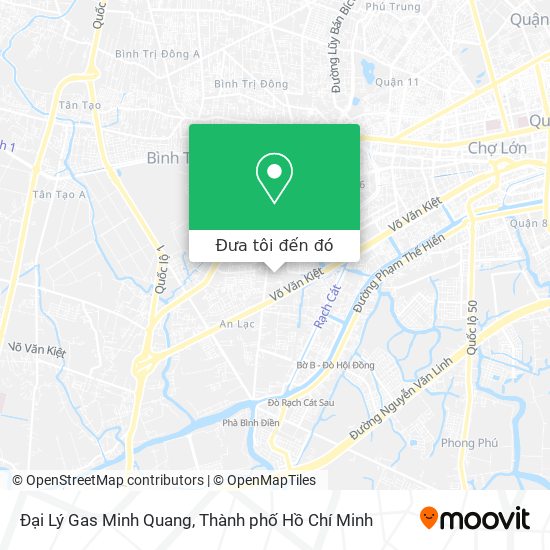 Bản đồ Đại Lý Gas Minh Quang