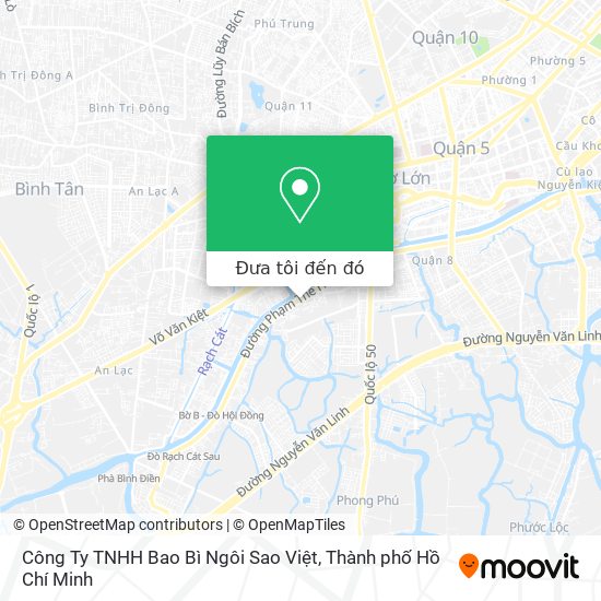 Bản đồ Công Ty TNHH Bao Bì Ngôi Sao Việt