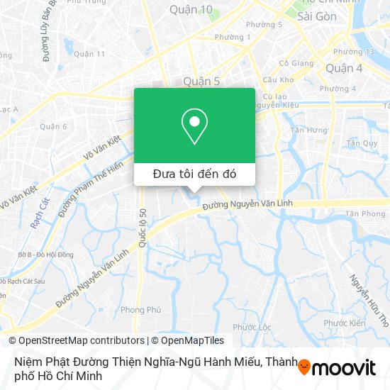 Bản đồ Niệm Phật Đường Thiện Nghĩa-Ngũ Hành Miếu