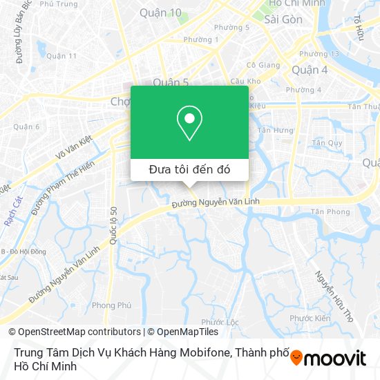 Bản đồ Trung Tâm Dịch Vụ Khách Hàng Mobifone