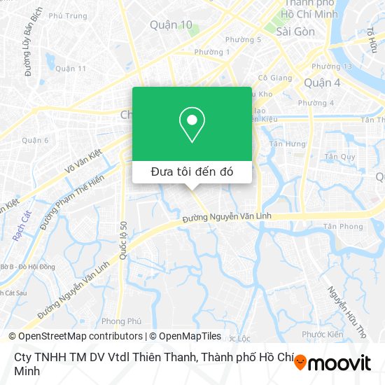 Bản đồ Cty TNHH TM DV Vtdl Thiên Thanh