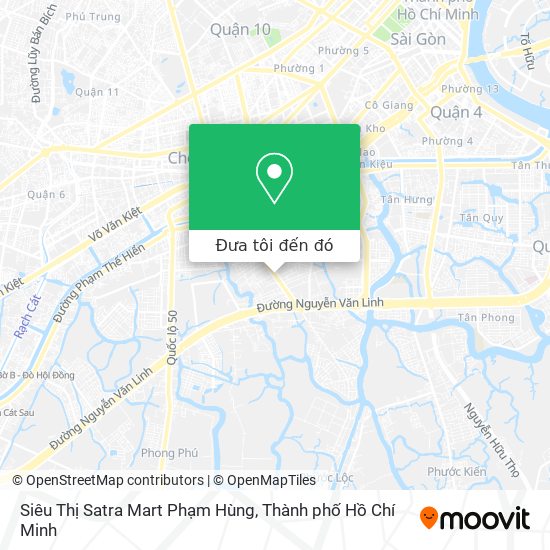 Bản đồ Siêu Thị Satra Mart Phạm Hùng