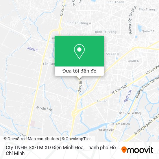Bản đồ Cty TNHH SX-TM XD Điện Minh Hòa