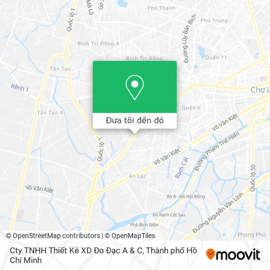 Bản đồ Cty TNHH Thiết Kê XD Đo Đạc A & C