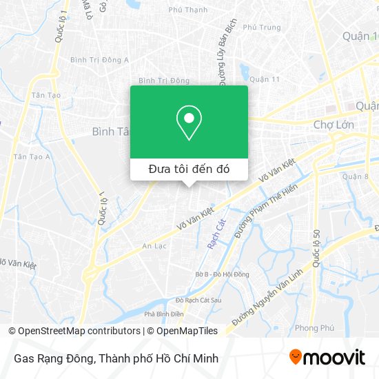 Bản đồ Gas Rạng Đông